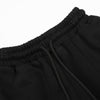 Studded 67 Print Black Wide Leg Sweatpants