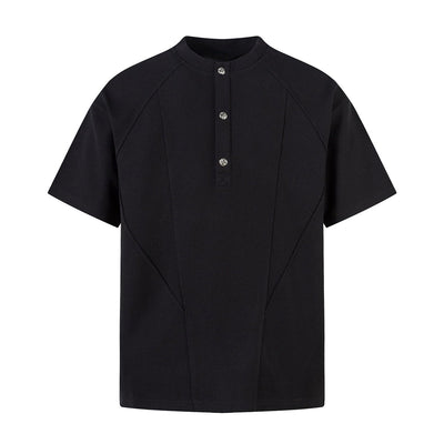 Vintage Waffle Knit Deconstructed Slim Crew Tee
