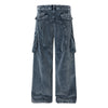 Washed Corduroy Deconstructed Relaxed Cargo Pants