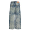 Light Wash Wide Leg Button Front Denim