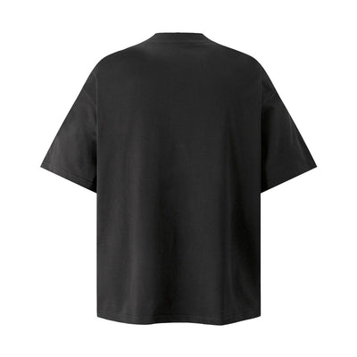 Layered Deconstructed Cropped Boxy Crew Tee