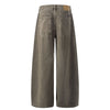 High-Waisted Wide-Leg Button Front Vintage Pants