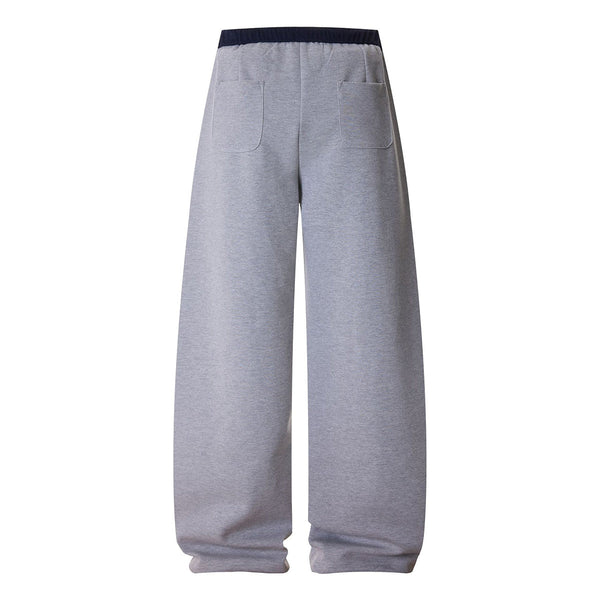 Relaxed Streetwear Deconstructed Curved Blade Joggers