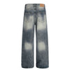 Distressed High Waist Wide Leg Jeans