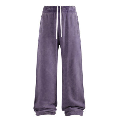 Sweatpants Washed Wide-Leg Vintage Streetwear Joggers
