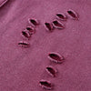 Retro Distressed Cotton Vintage Wash Polo T-Shirt