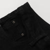 Slim Fit Solid Black Flared Denim Pants