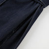 High Waist Tie Belt Relaxed Denim Shorts