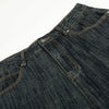 High Waist Wide Leg Dark Wash Denim Jeans
