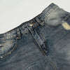 Distressed High Waist Wide Leg Jeans