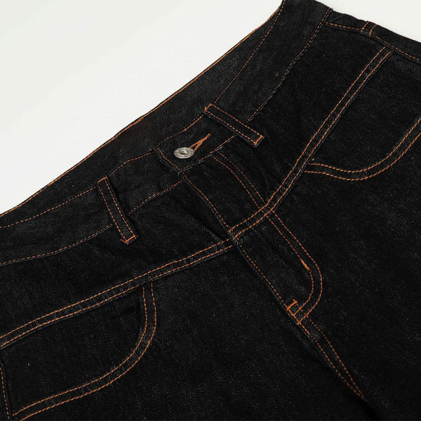 Classic Dark Wash Wide Leg Jeans