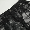 Studded Black Paint Splatter Wide Leg Jeans