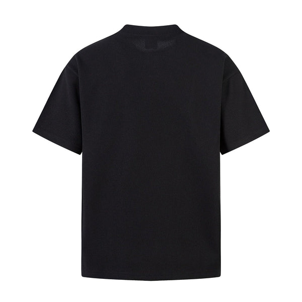 Vintage Waffle Knit Deconstructed Slim Crew Tee