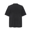 Button Shoulder Detail Vintage Washed Short Sleeve Tee