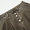 High-Waisted Wide-Leg Button Front Vintage Pants