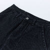 Vintage Washed Leopard Print Relaxed Wide Jeans