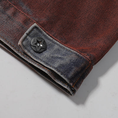 Ombre Spray-Dyed Denim Jacket