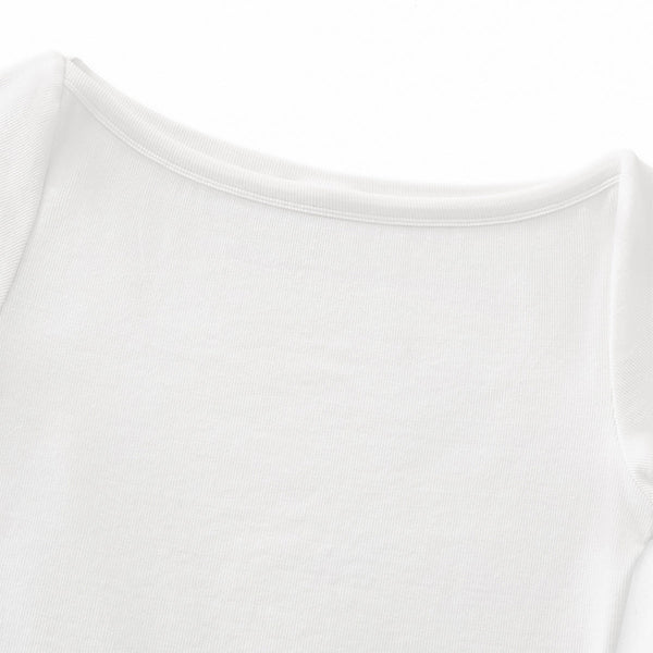 Solid Slim Fit Cropped Hot Girl Tee
