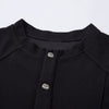 Vintage Waffle Knit Deconstructed Slim Crew Tee