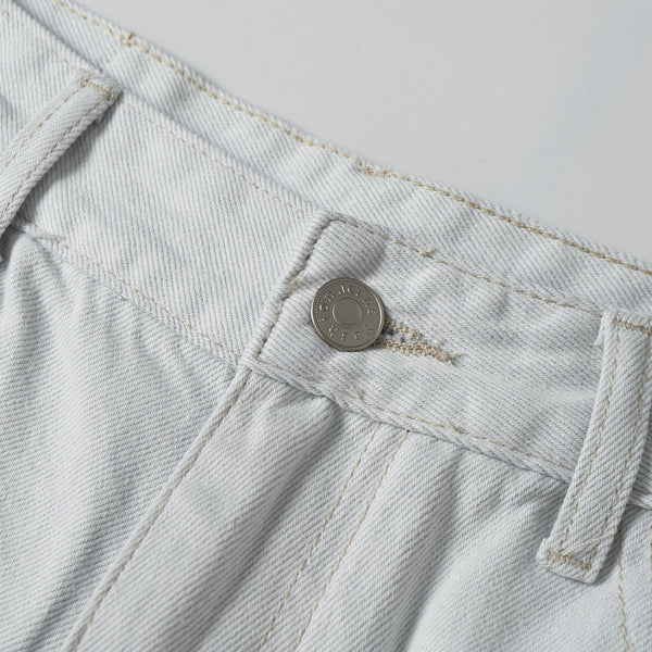 High Street Washed Distressed Wide Leg Flared Jeans