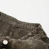 High-Waisted Wide-Leg Button Front Vintage Pants
