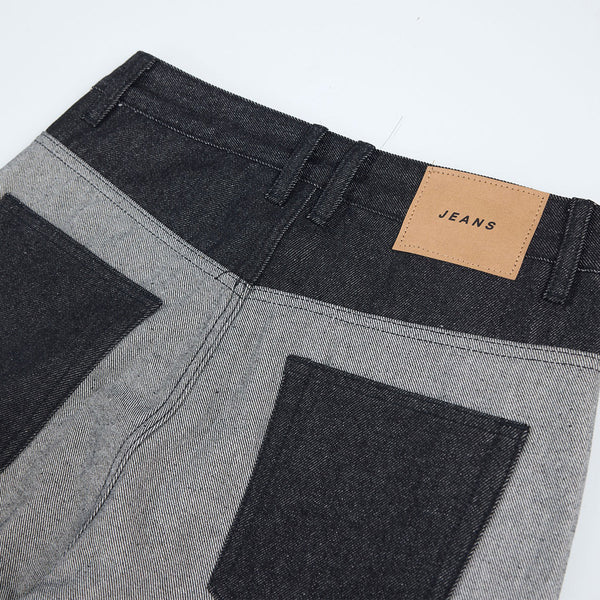 Vintage-Inspired High-End Button Wide-Leg Denim Pants