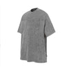 Vintage Washed Short Sleeve Textured Panel Design Tee