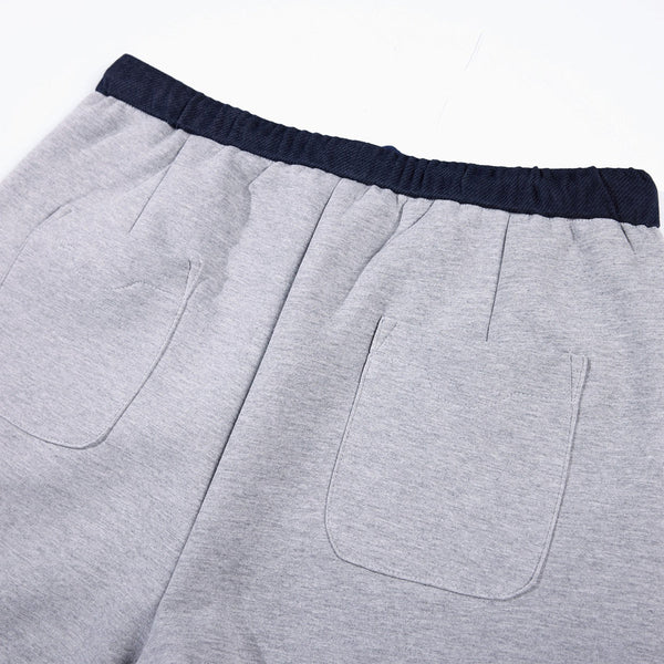 Relaxed Streetwear Deconstructed Curved Blade Joggers