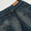 Vintage Light Wash Blue High Waist Wide Denim