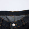 Premium Raw Denim Panel Stitch Wide-Leg Jeans