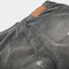 Wide Leg Banana Jeans Cat Whisker Painted Denim
