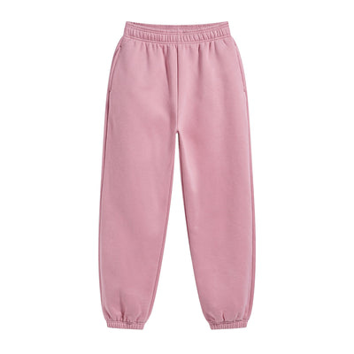 Solid Color Plush Lining Jogger-INNBLAC Fashion Apparel