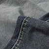 Vintage Washed Distressed Light Blue Wide Jeans