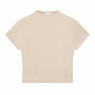 Minimal Textured Knit Fit T-Shirt