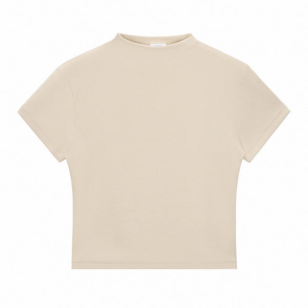 Minimal Textured Knit Fit T-Shirt