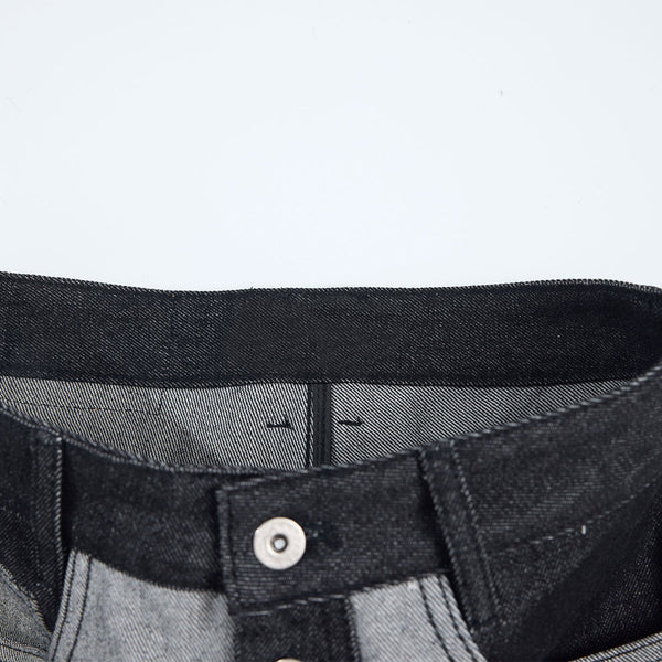 Vintage-Inspired High-End Button Wide-Leg Denim Pants