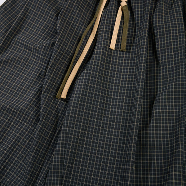Vintage Plaid Wide Leg Relaxed Drawstring Pants