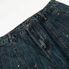 Paint Splatter American High Street Wide Denim