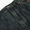 High Waist Wide Leg Dark Wash Denim Jeans