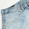 Rhinestone Lightning Bolt Vintage Wide Denim