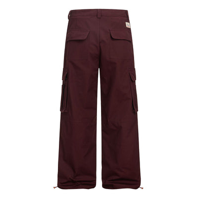Deconstructed Pleated Premium Solid Relaxed Cargo Pants