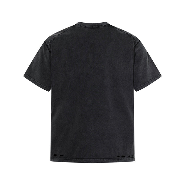 Vintage Washed Distressed Crewneck Short Sleeve Casual Tee