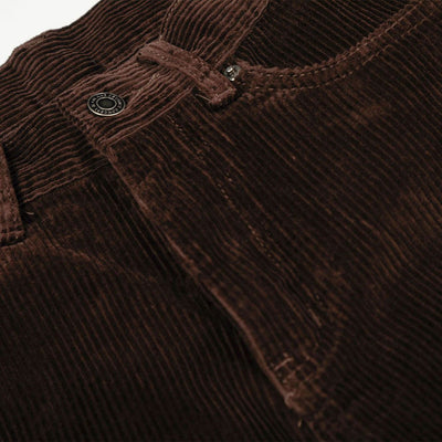 Dark Brown Wide Leg Relaxed Corduroy Pants