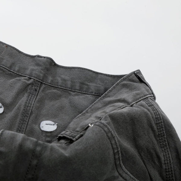Wide Leg Banana Jeans Cat Whisker Painted Denim