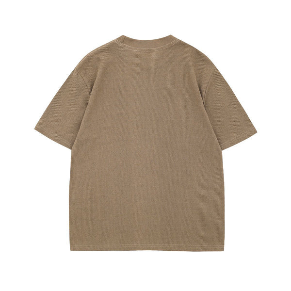 Loose Fit Crew Neck Premium Knit Vintage Tee