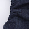 Short-Sleeve Button-Front Denim Midi Dress