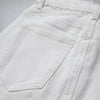 Pearl-embellished Embroidered Butterfly Denim Shorts