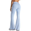 Drawstring-Waist Flare Workout Pants