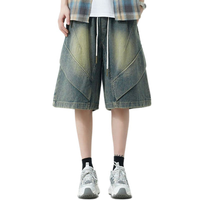 Vintage Washed Bermuda Denim Shorts