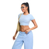 Ultra-Soft Crewneck Cropped T-Shirt